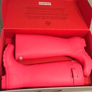 Original Tall Hunter Boots Hyper Pink New